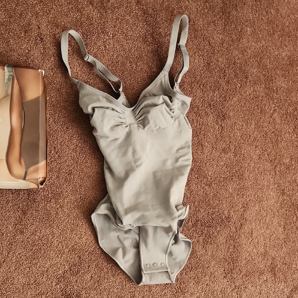 Elegant Grey Women's Intimate Bodysuit